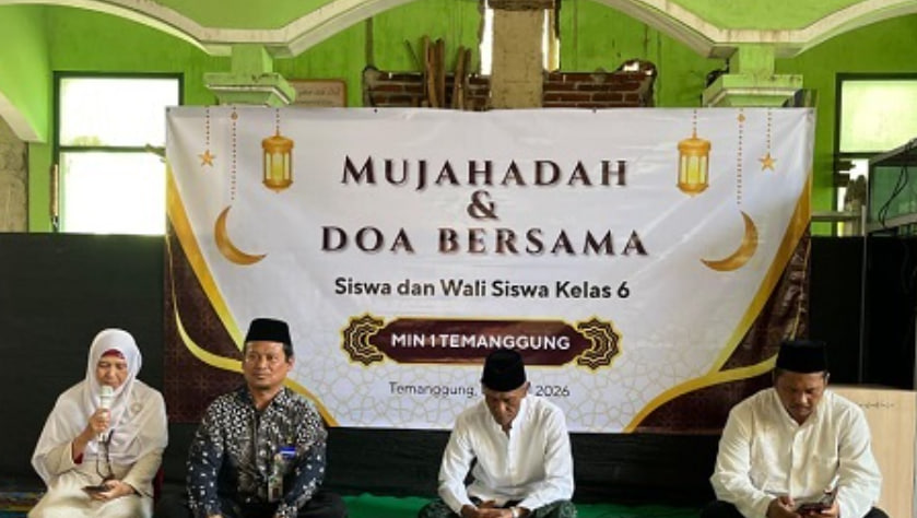 Mujahadah dan Doa Bersama Kelas 6 MIN 1 Temanggung, Perkuat Ikhtiar dan Harapan